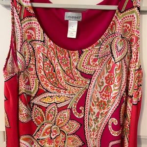 Pink Paisley Sleeveless Maxi Dress